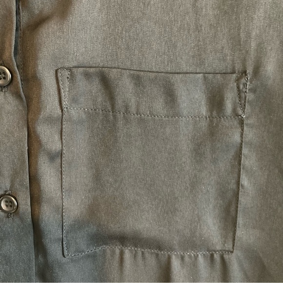 Free People Black Long Sleeve Button Down Sheer Bottom Half Size Small - Picture 3 of 12